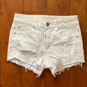 American eagle white shorts